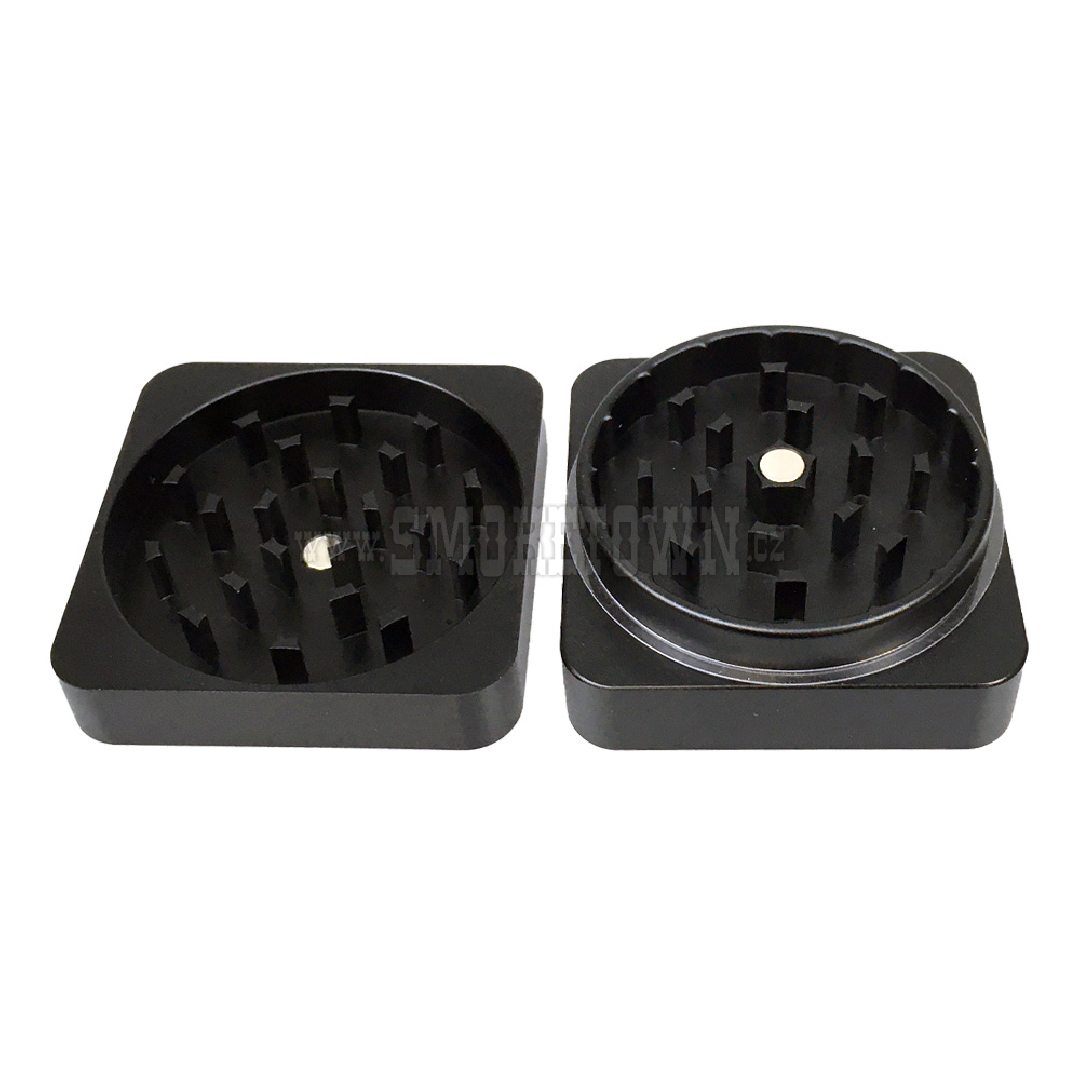 Katana Aluminium Grinder Black 2 Parts – 60mm - obrazek 2