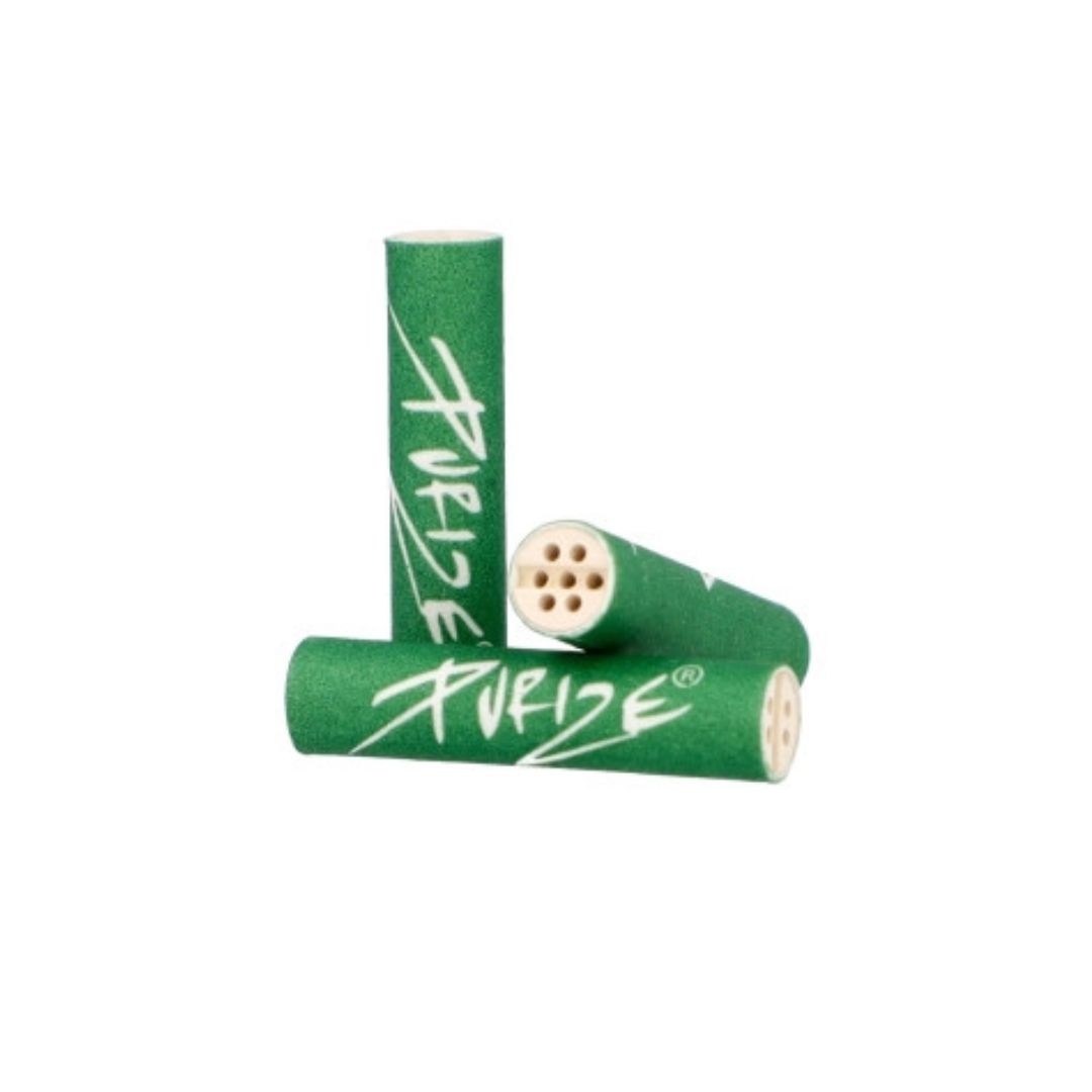 Filtry z aktywnym węglem Purize XTRA Slim ZIELONE 250 szt. śr. 6 mm - obrazek 2