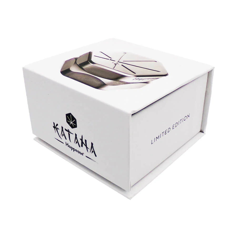 Katana Aluminium Grinder Silver 2 Parts – 60mm - obrazek 2