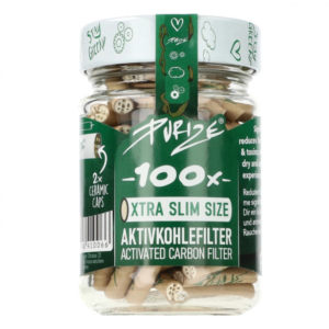 Filtry węglowe Purize XTRA Slim 100 szt. ORGANIC śr. 6 mm