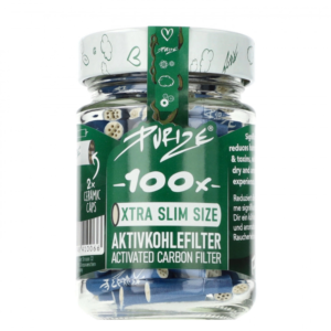 Filtry węglowe Purize XTRA Slim Blue 100 szt. śr. 6 mm