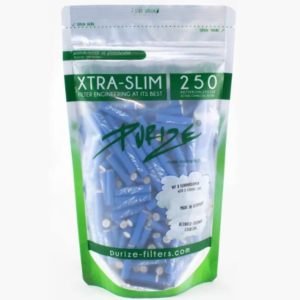 Filtry z aktywnym węglem Purize XTRA Slim Blue 250 szt. śr. 6 mm