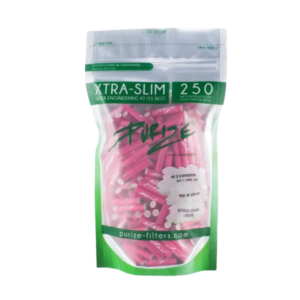 Filtry z aktywnym węglem Purize XTRA Slim Pink 250 szt. śr. 6 mm