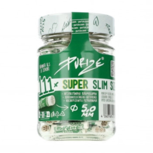 Filtry węglowe Purize Super Slim 111 szt. w słoiku śr. 5 mm
