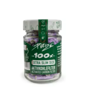 Filtry węglowe Purize XTRA Slim LILAC słoik 100 szt. śr. 6 mm