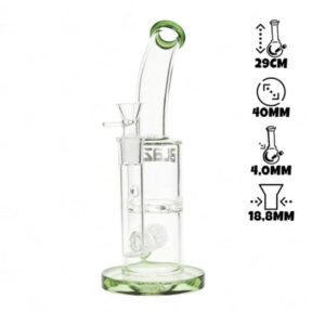 BONGO SZKLANE BLAZE GLASS TURBINA ZIELONE 29CM