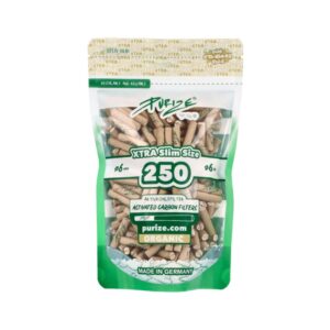 Filtry węglowe Purize XTRA Slim ORGANIC 250 szt. śr. 6 mm